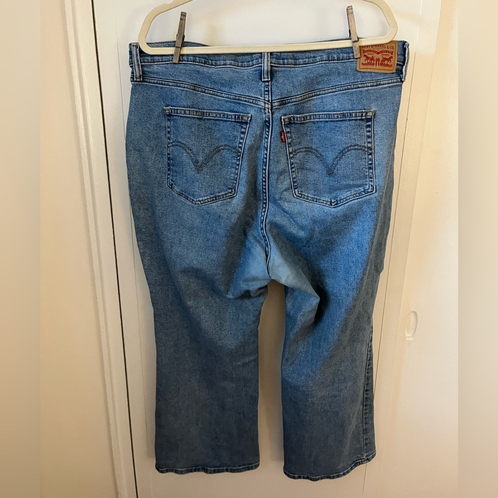 Levi’s High-Waisted Crop Flare Jeans, 16W